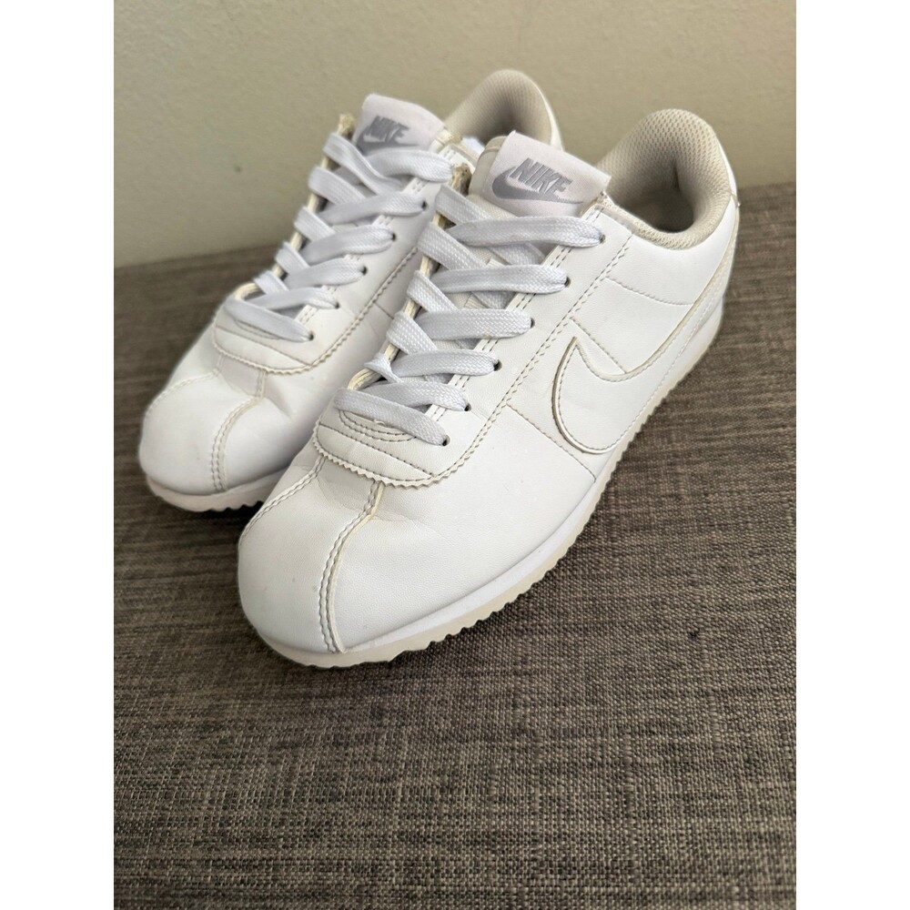 Youth Nike Cortez (GS) Triple White Shoes  Size 4Y Women’s 5.5